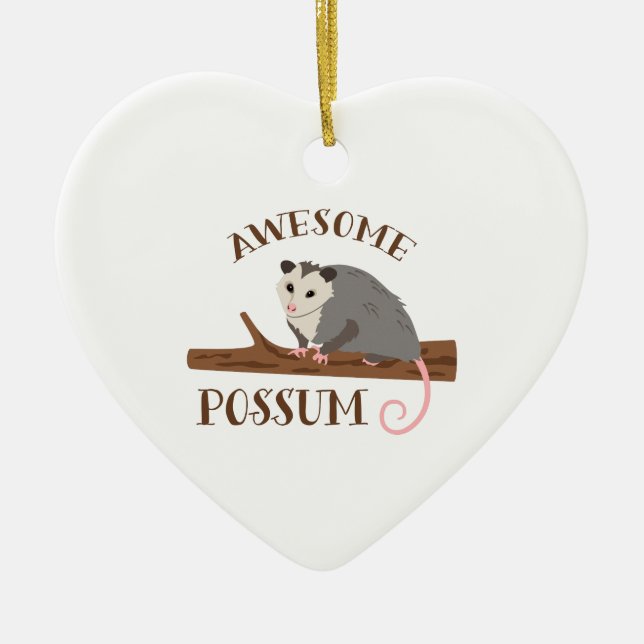 Enorm pungråtta julgransprydnad keramik (Framsidan)