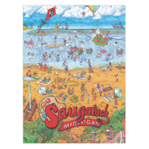 ENORM Saugatuck (dag) bomullsTablecloth
