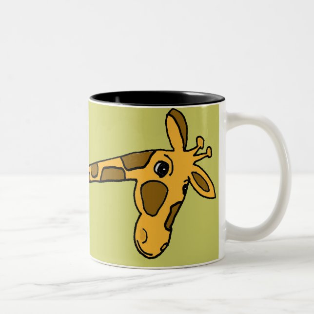 Enorm tecknadmugg för giraff AC Två-Tonad Mugg (Höger)