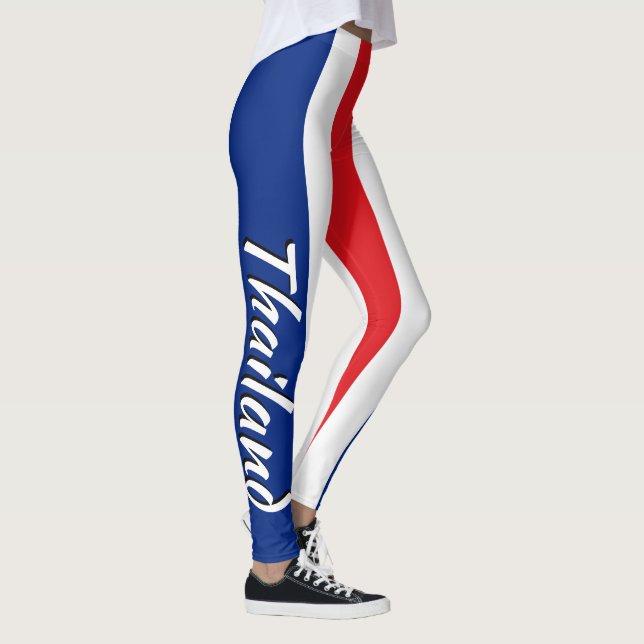 Enorm Thailand thailändsk flagga Leggings (Höger)