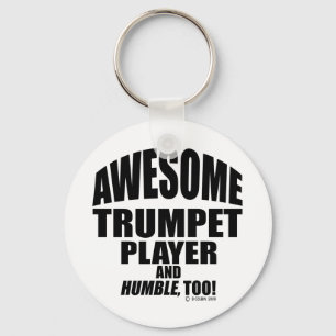 Enorm trumpetspelare nyckelring