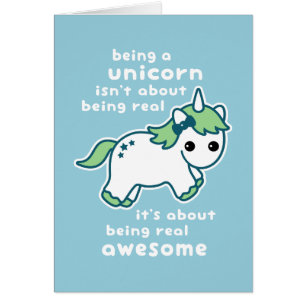 Enorm Unicorn Hälsningskort