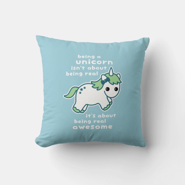 Enorm Unicorn Kudde (Framsida)