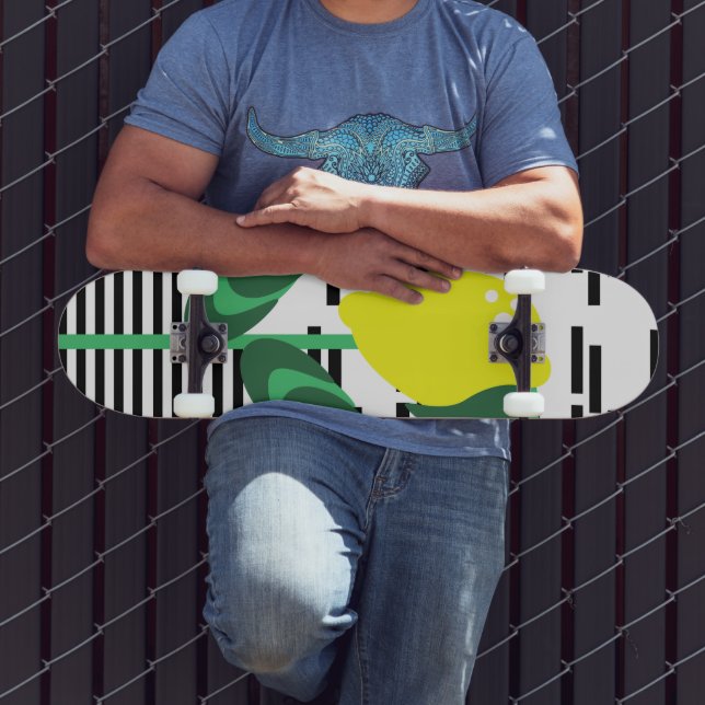 Enorm växt med citron Citrusfrukt  Mini Skateboard Bräda 18,5 Cm (Utomhus 3)