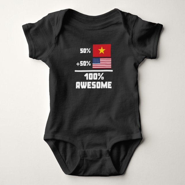 Enorm vietnamesisk amerikan tee shirt (Framsida)