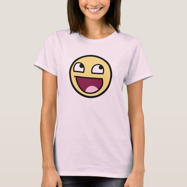 Enorma ansikteflickor t-shirt (Framsida)