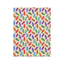 Enorma barns byggnad blockerar mönster mjuka filt