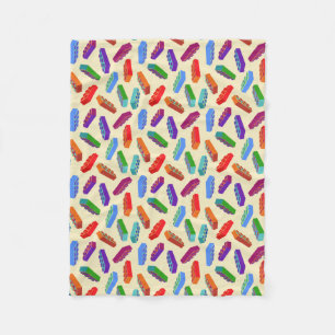 Enorma barns byggnad blockerar mönster mjuka filt