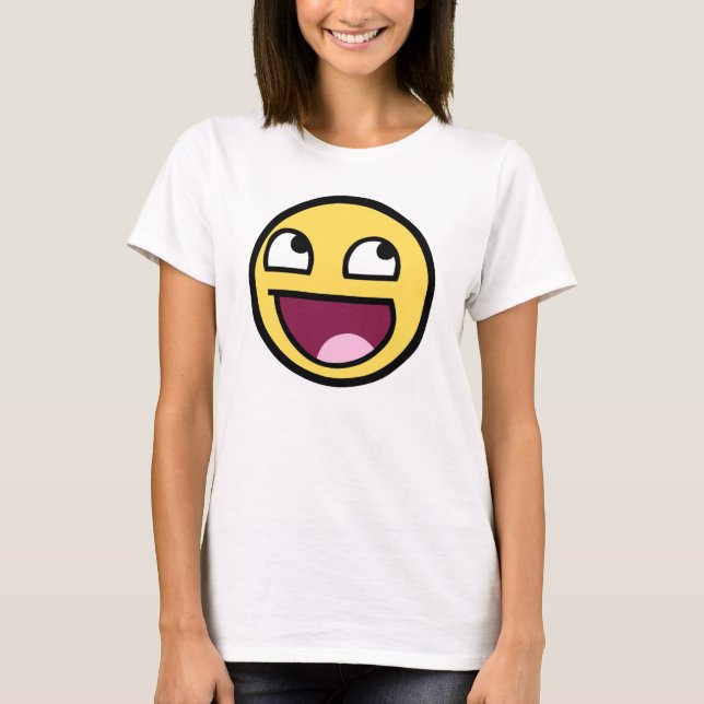 Enorma bästa ansiktedamer t-shirt (Framsida)