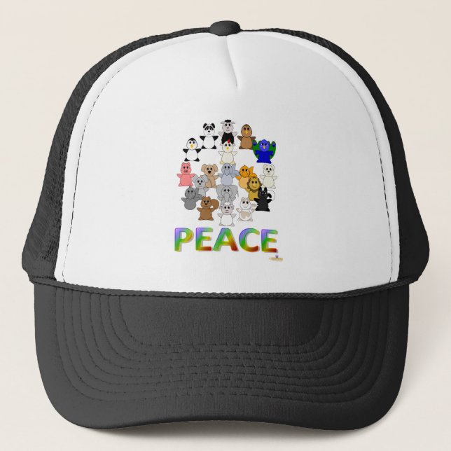 Enorma djur Fredsteckenet Peace Keps (Framsida)