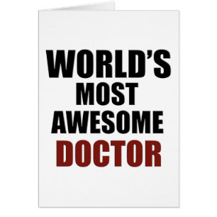 Enorma DOKTORdesigner Hälsningskort