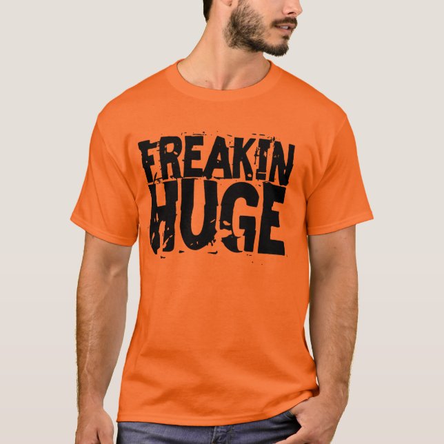 Enorma Freakin boxas text T-shirt (Framsida)