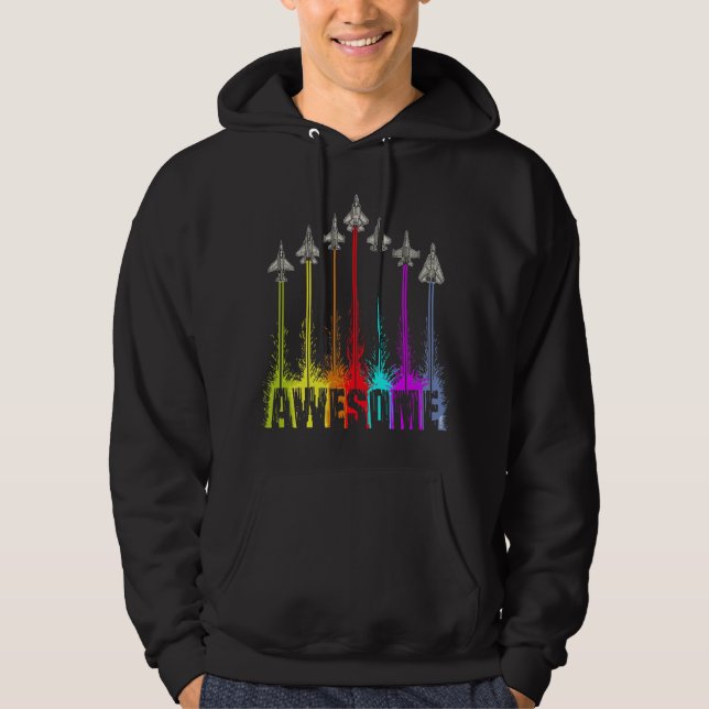 Enorma kämpejetar hoodie (Framsida)
