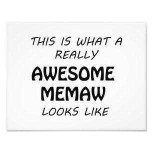 Enorma Memaw Fototryck