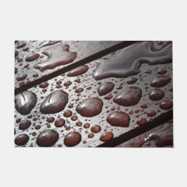 Enorma regndroppar på en Bord Picnic