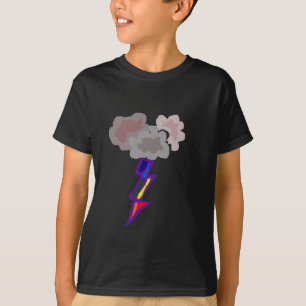 Enorma Thunderstormmoln och blixtkonst T Shirt