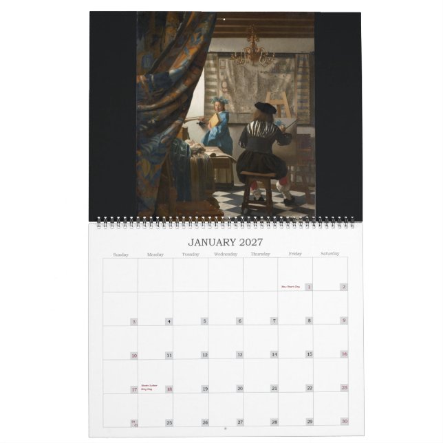 Enorma Vermeer 2016 Kalender (Jan 2027)