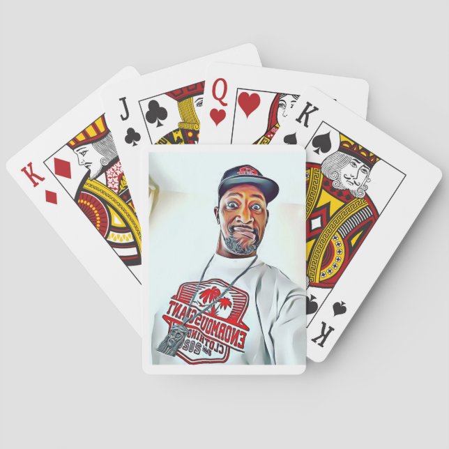 Enormous Giant Clothing co. Spelkort (Baksidan)