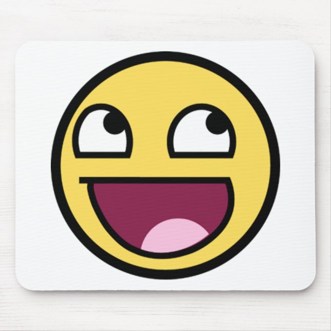 Enormt ansikte är enorma Mousepad Musmatta (Framsidan)