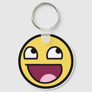 Enormt ansikte Keychain Nyckelring