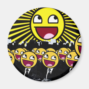 Enormt ansikte magnet