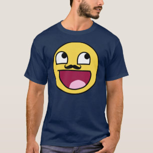 ENORMT ANSIKTE MED MUSTASCH T-SHIRT