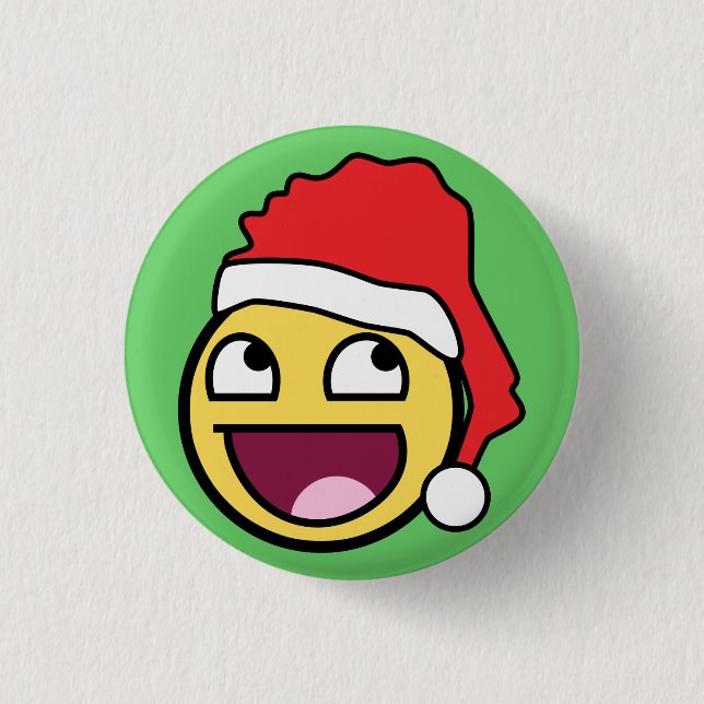 Enormt ansikte Santa knäppas Knapp (Framsida)