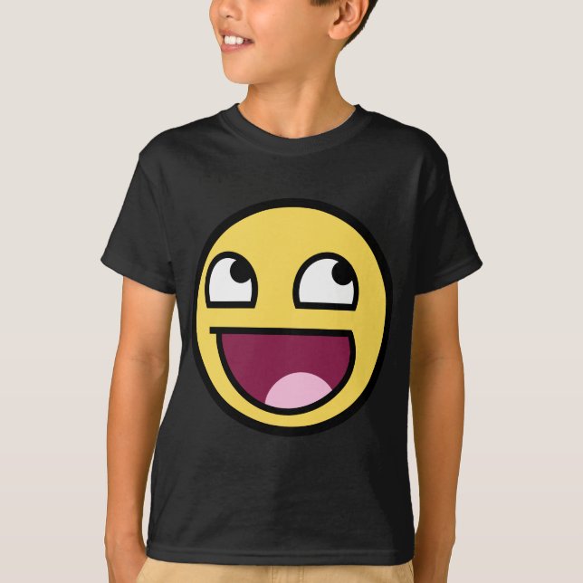 Enormt ansikte tee shirt (Framsida)