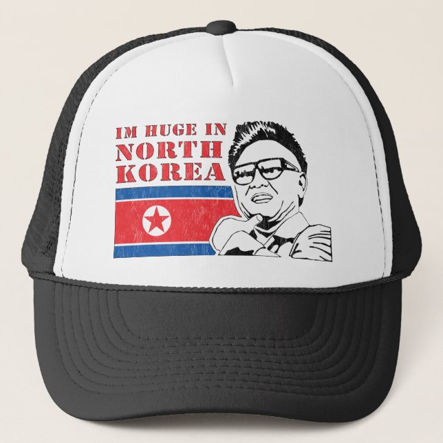 enormt endast i Nordkorean - Kim Jong-il Truckerkeps (Framsida)