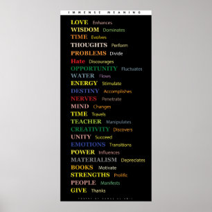 Enormt menande poster