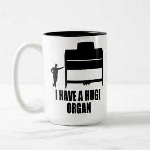 Enormt organ Två-Tonad mugg