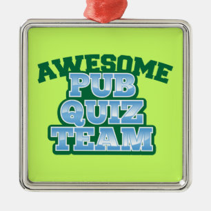 Enormt PubQuizLAG! Julgransprydnad Metall