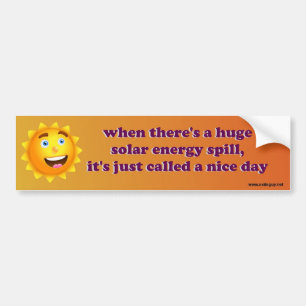 enormt sol- energispill bildekal