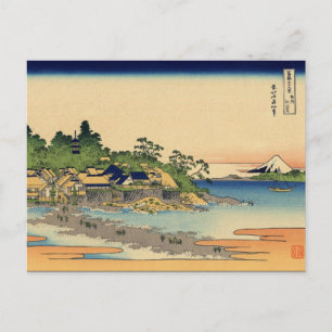 Enoshima i provinsen Sagami (av Hokusai) Vykort