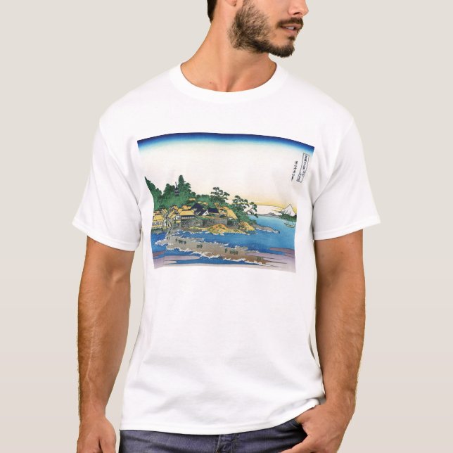 Enoshima i Sagami-provinsen T Shirt (Framsida)
