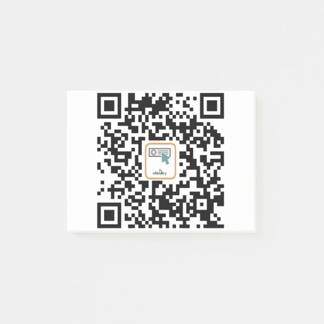 eNotary qr-kod Post-it Block (Framsida)