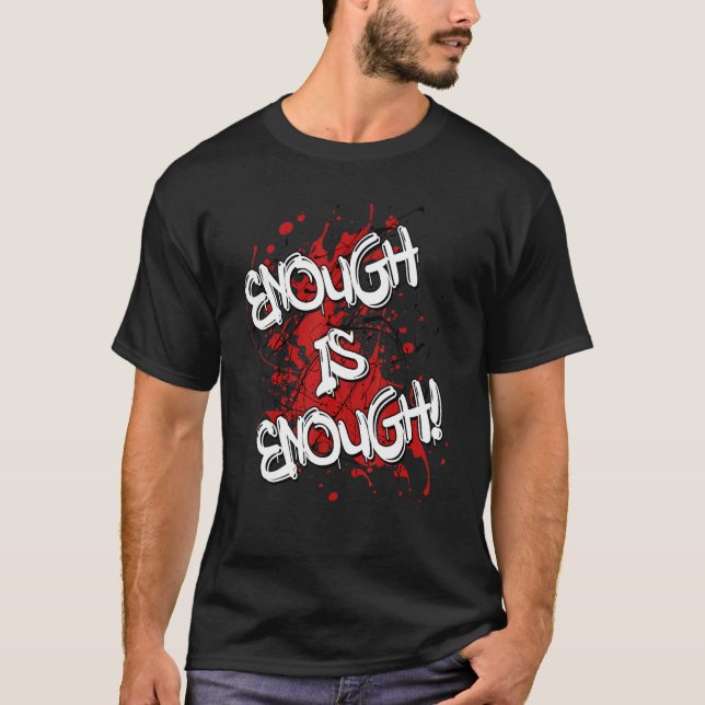 Enough is Enough Cost of Living Crisis Protest Pov T Shirt (Framsida)