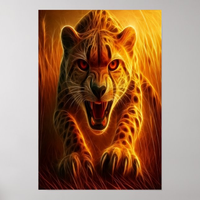 Enraged Cheetah Poster (Framsidan)