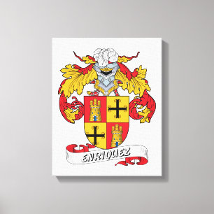 Enriquez familjvapensköld canvastryck