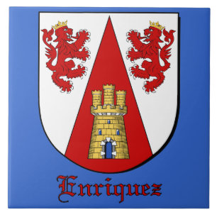 Enriquez Family Shield Decorative Tile Kakelplatta