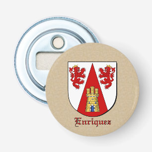 Enriquez Heraldic Arm on Parchment Stil Back Flasköppnare