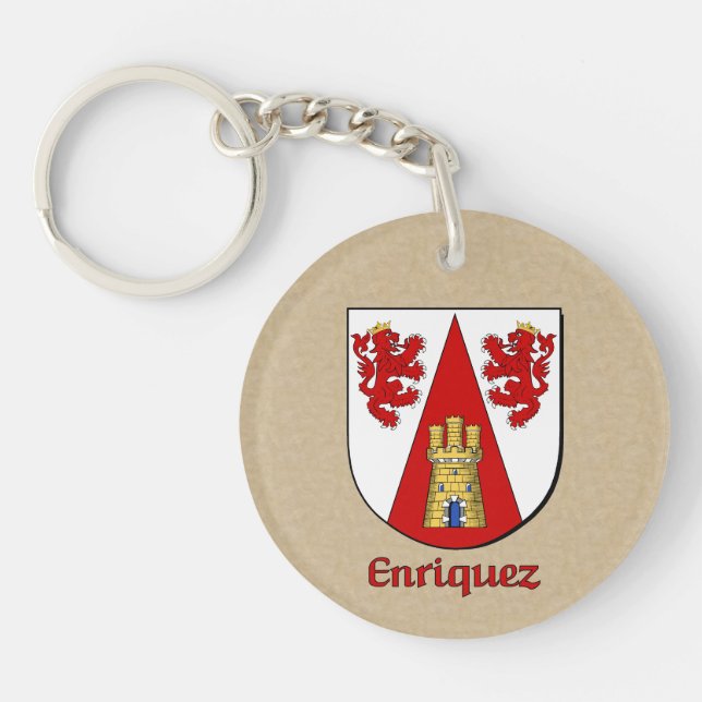 Enriquez Historical Shield med Flagga Spanien (Framsidan)