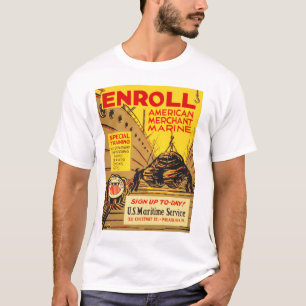 ENROLL American Merchant Marine US Maritime T Shirt