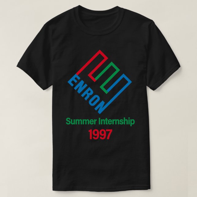 Enron Sommarinternetbokföring T Shirt (Design framsida)