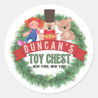 Ensam 2 Duncan's Leksak Chest Stickers Runt Klistermärke