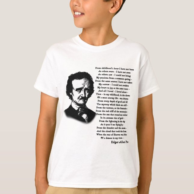 ENSAM Edgar Allan Poe dikt T-shirt (Framsida)