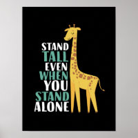 Ensam för att jämna ut den inspirerande Giraffe-of
