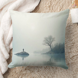 Ensam i Mist-design Kudde