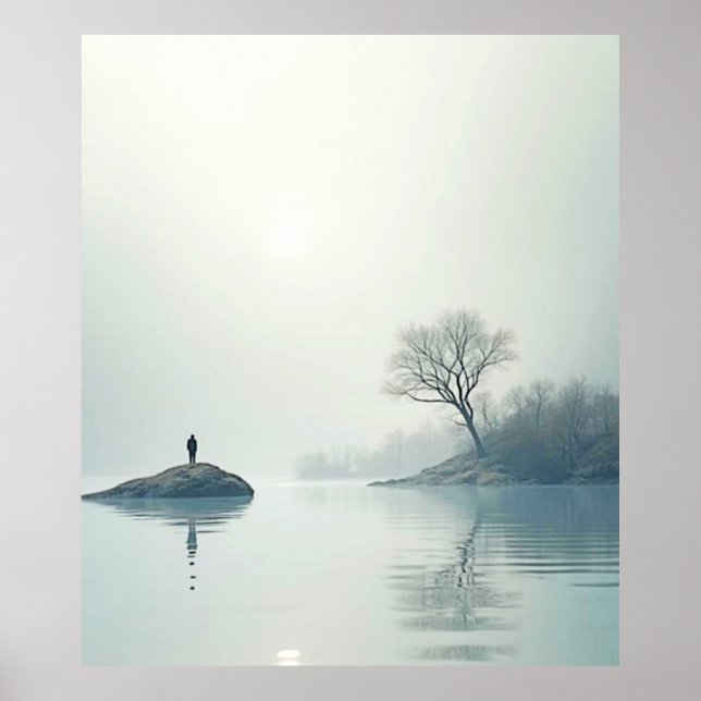 Ensam i Mist-design Poster (Framsidan)