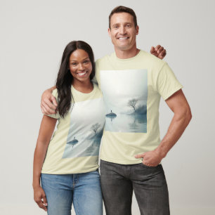 Ensam i Mist-design T Shirt